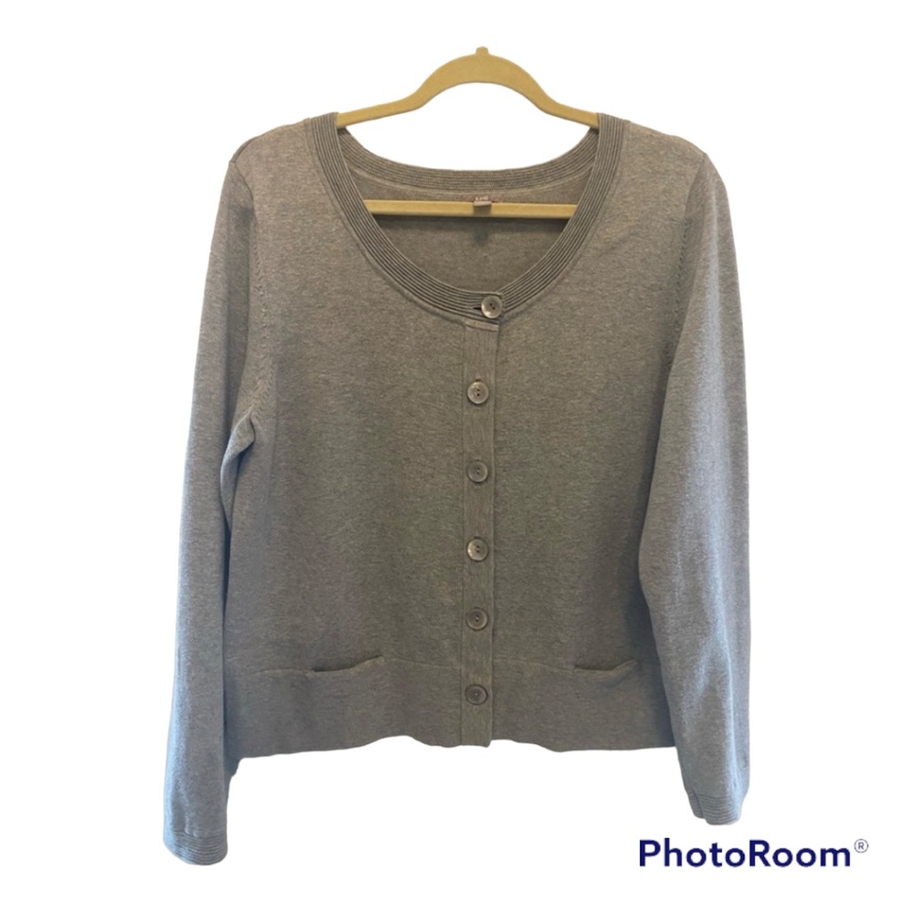 J. Jill cardigan, gray, Great used condition. Soft and comfortable!
